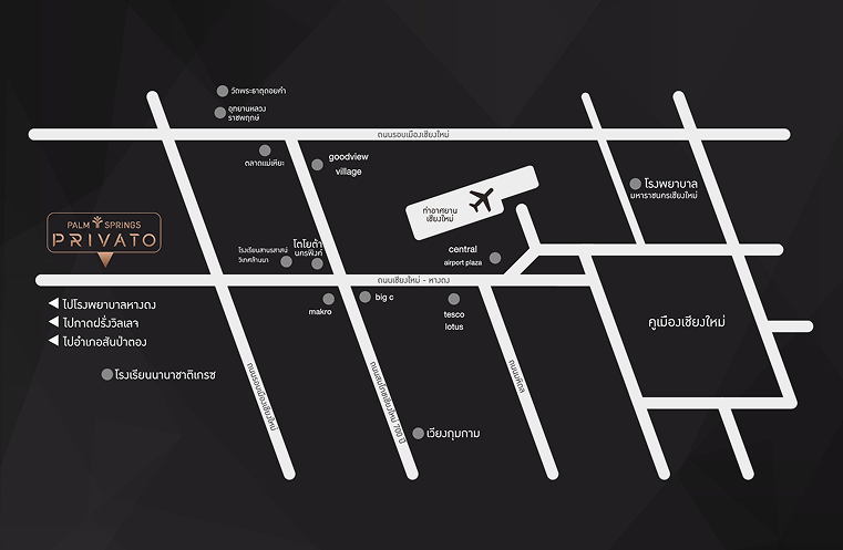 แผนที่ Palm Springs Privato